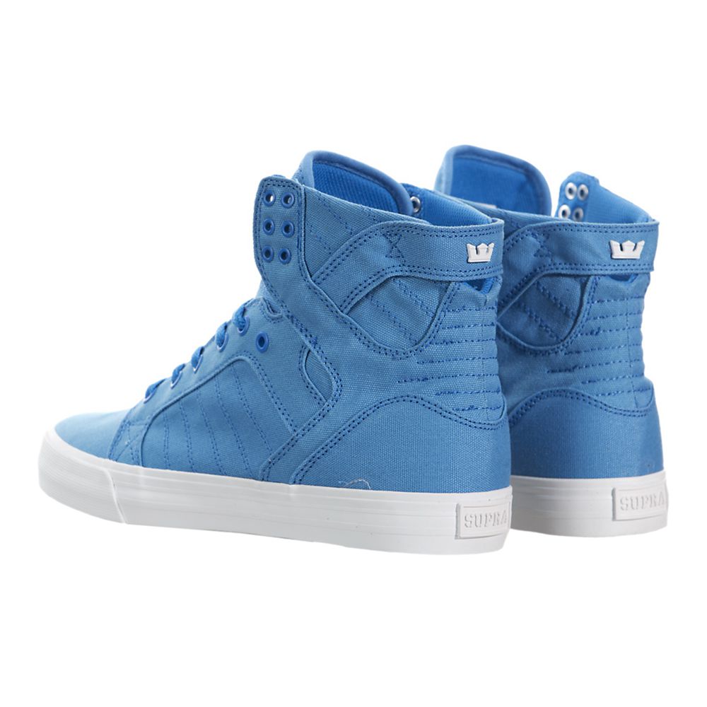 Baskets Montantes Supra SkyTop D Bleu Royal/White Homme | NNZ-75788915